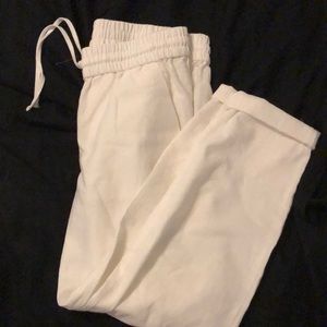 Cropped linen pants